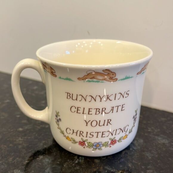 Royal Doulton Bunnykins christening mug - Picture 2 of 6